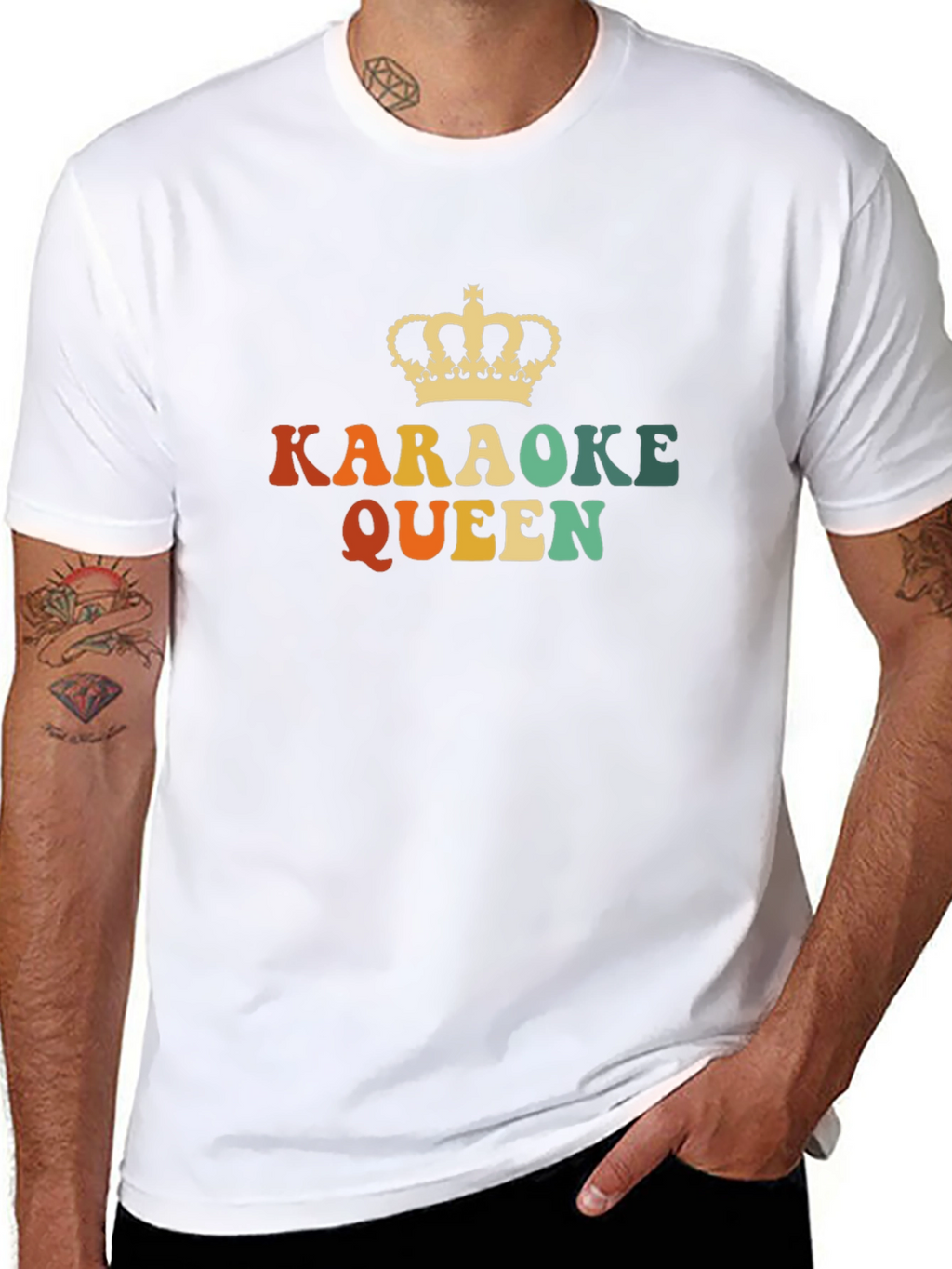 Karaoke Queen Retro Tee