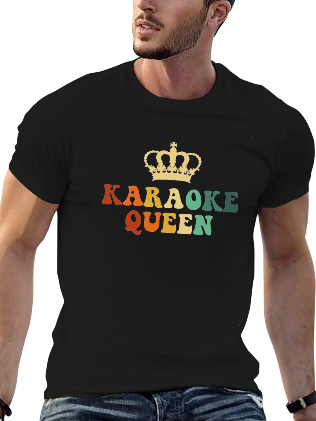 Karaoke Queen Retro Tee