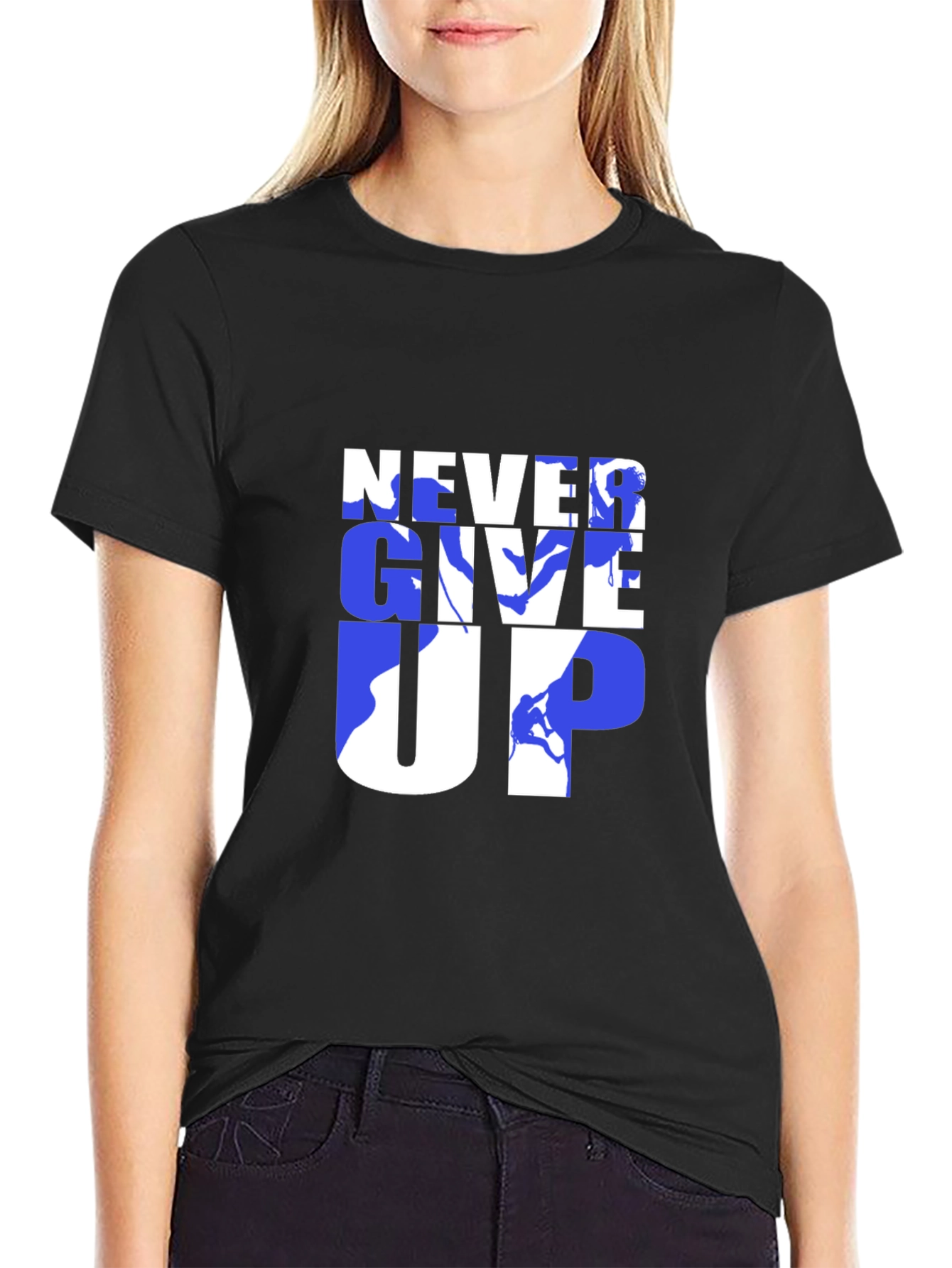 Never Give Up Graphic Tee - Motivational Design