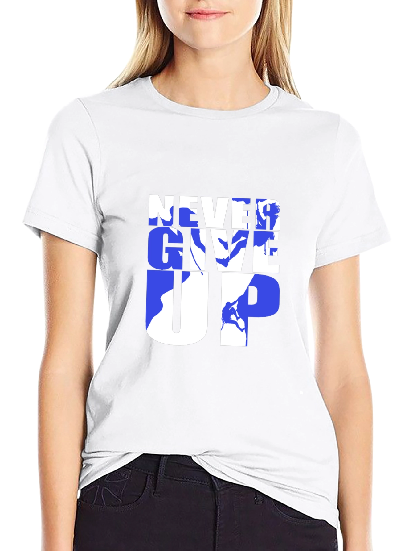 Never Give Up Graphic Tee - Motivational Design