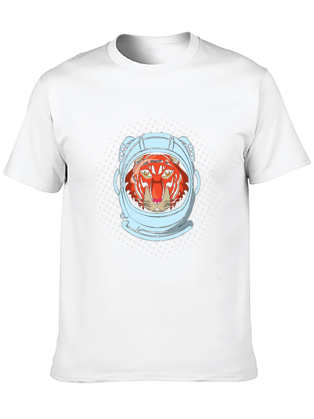 Tiger Astronaut Graphic Tee - Black Cotton Comfort