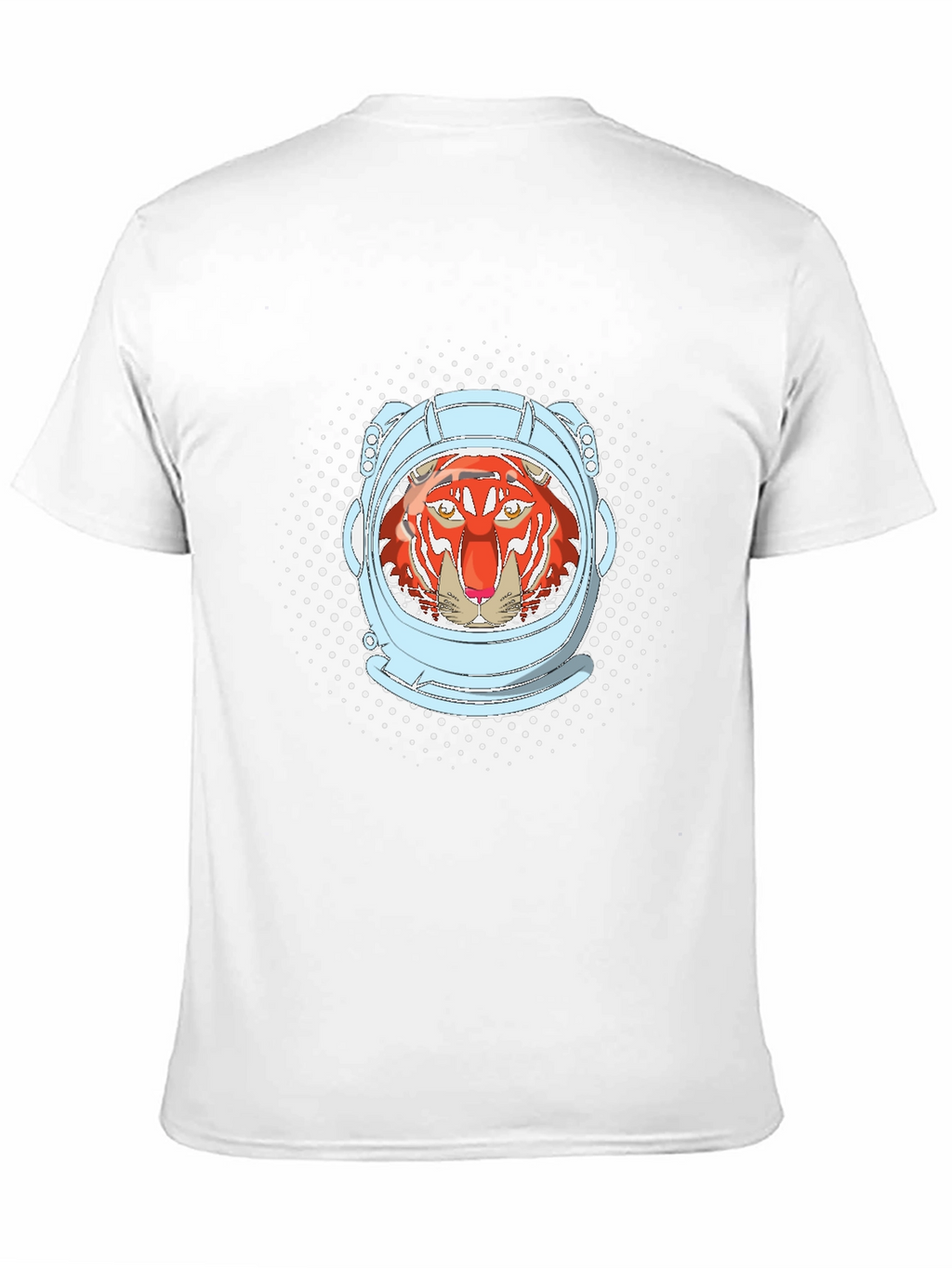 Tiger Astronaut Graphic Tee - Black Cotton Comfort
