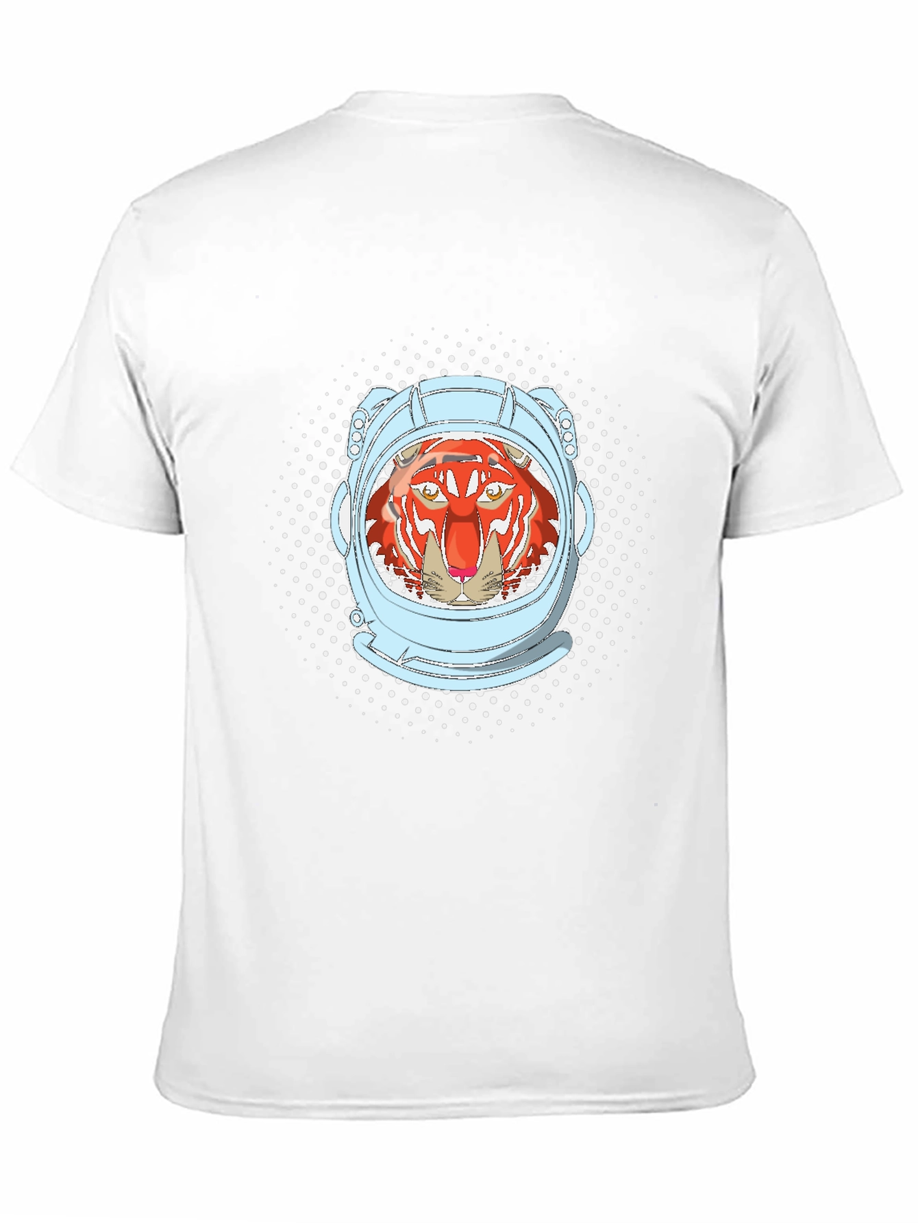 Tiger Astronaut Graphic Tee - Black Cotton Comfort