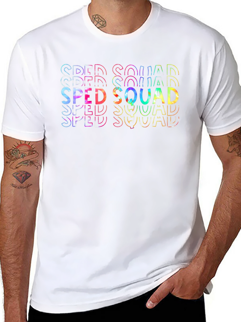 SPED Squad Tie Dye Graphic T-Shirt