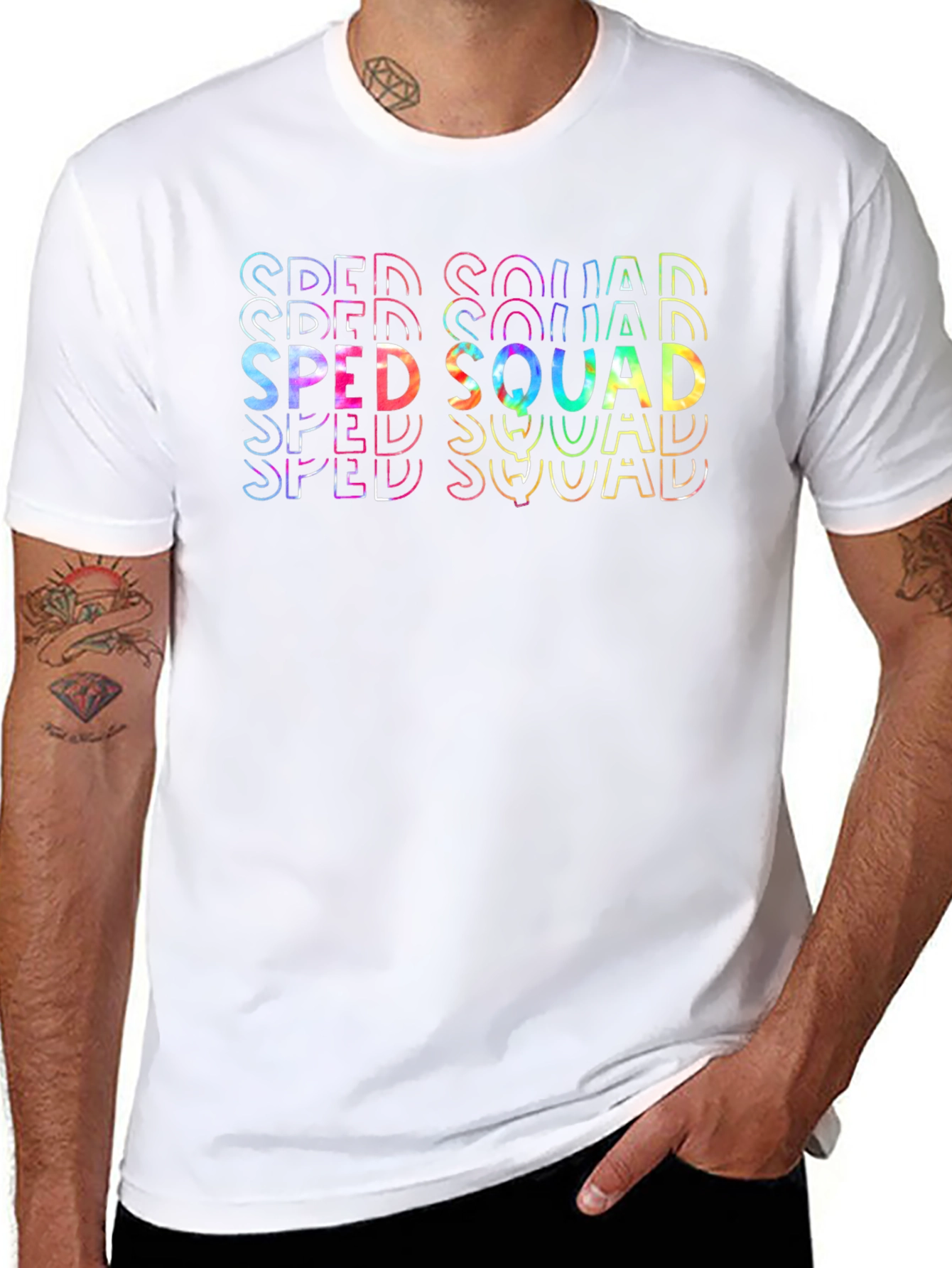 SPED Squad Tie Dye Graphic T-Shirt