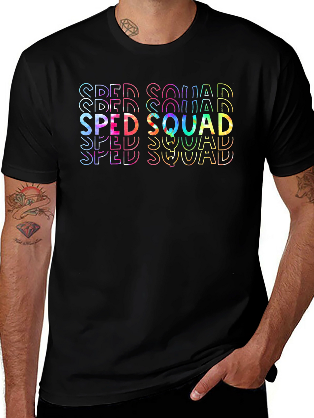SPED Squad Tie Dye Graphic T-Shirt