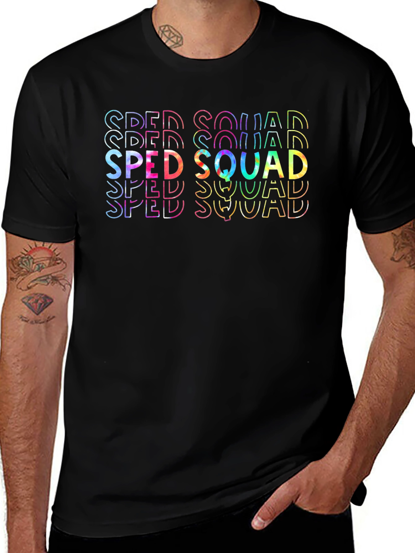 SPED Squad Tie Dye Graphic T-Shirt