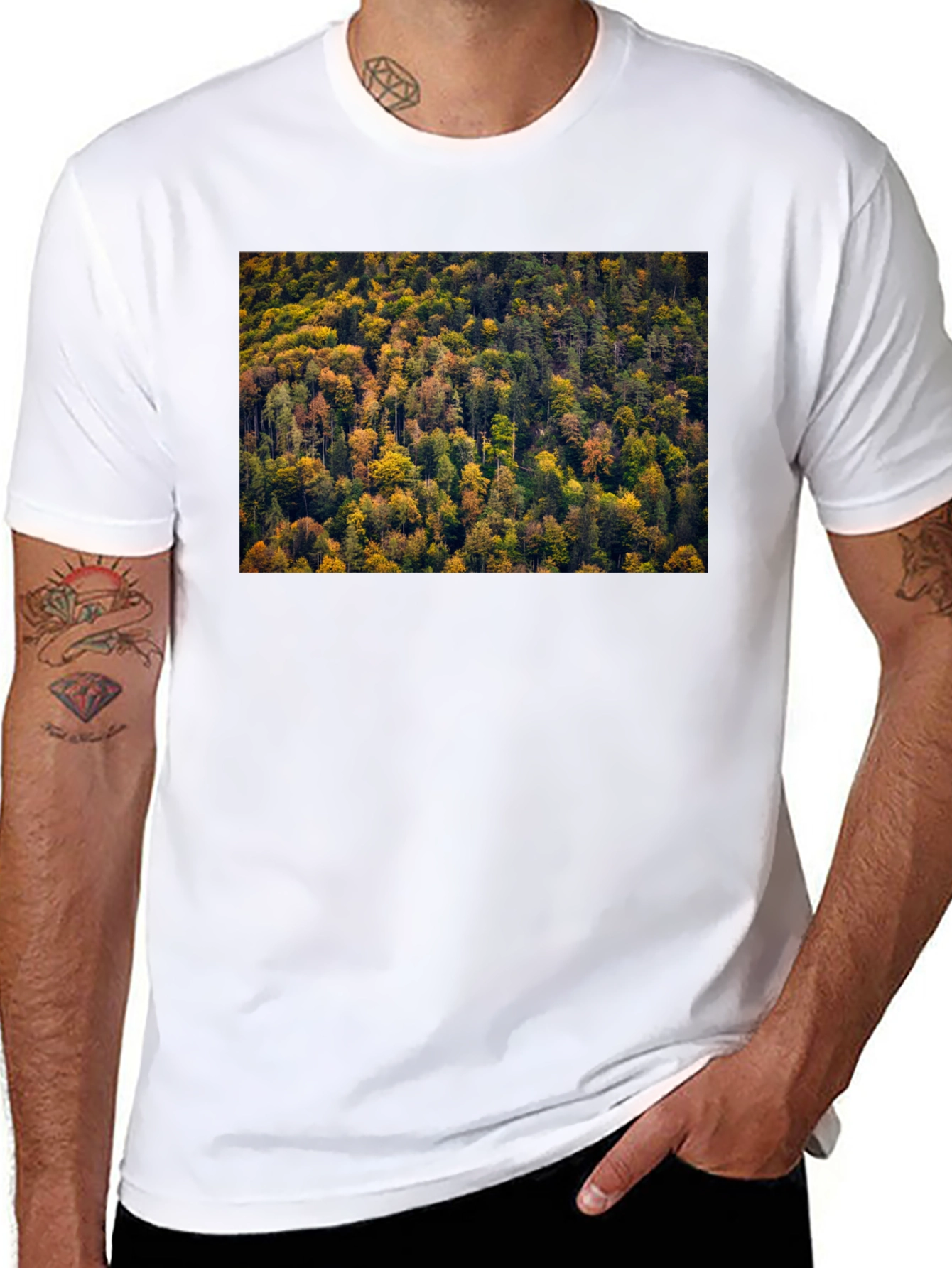 Autumn Forest T-Shirt - Nature Inspired Tee