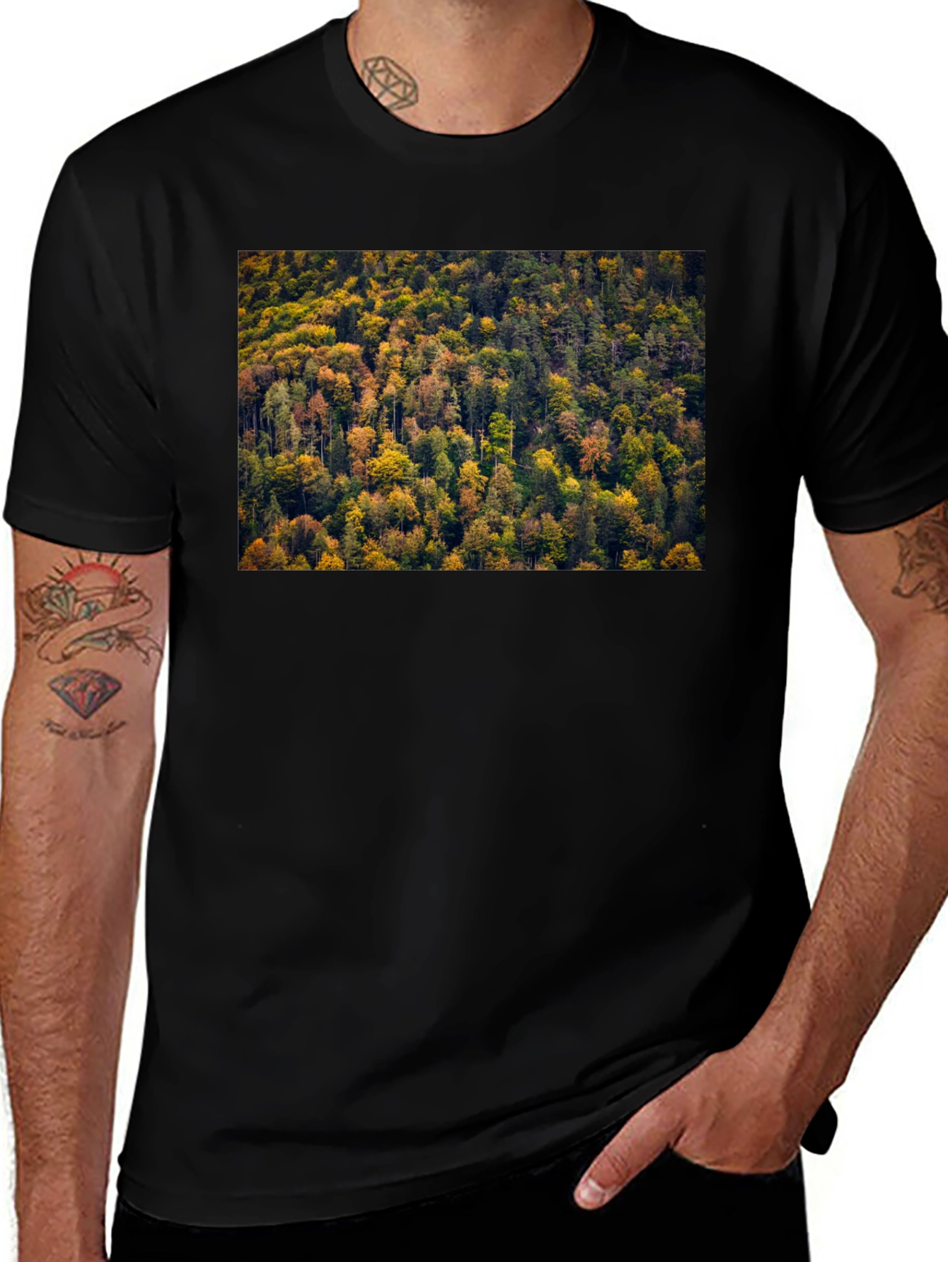 Autumn Forest T-Shirt - Nature Inspired Tee