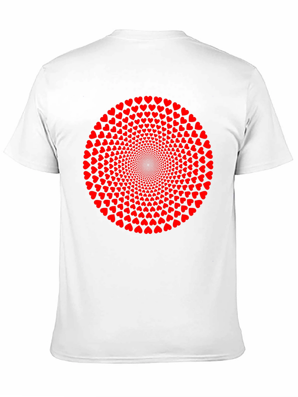 Heart Circle Graphic T-Shirt - Black