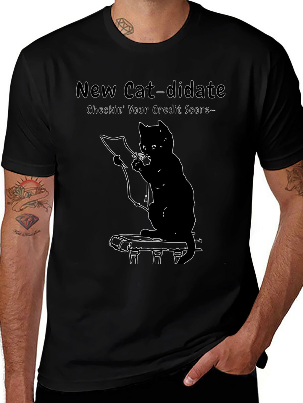 New Cat-didate Credit Score T-Shirt