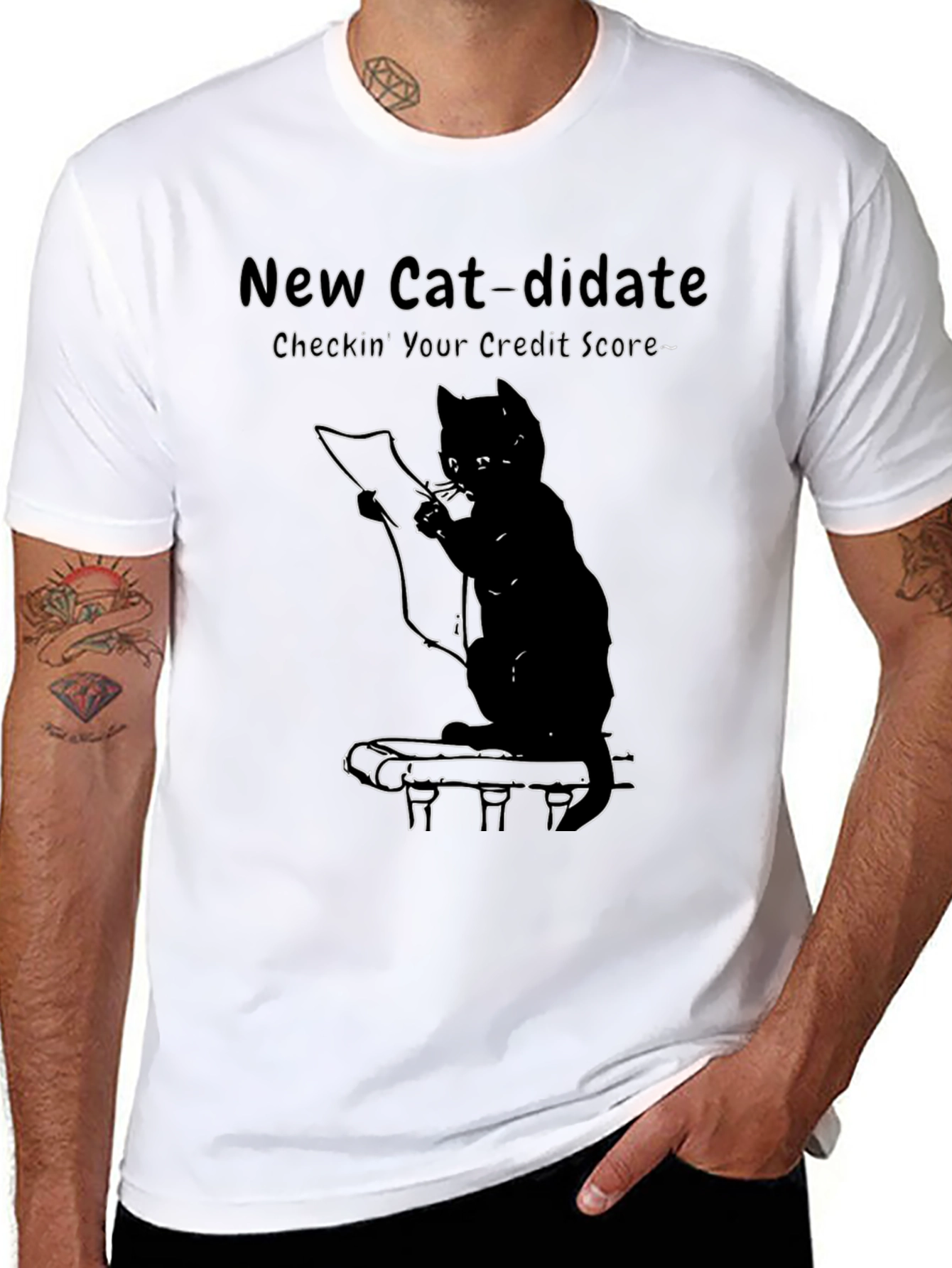 New Cat-didate Credit Score T-Shirt