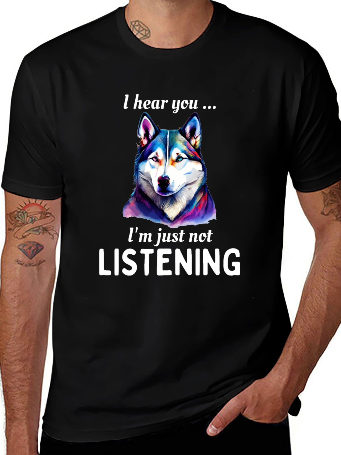 I Hear You Dog Graphic T-Shirt