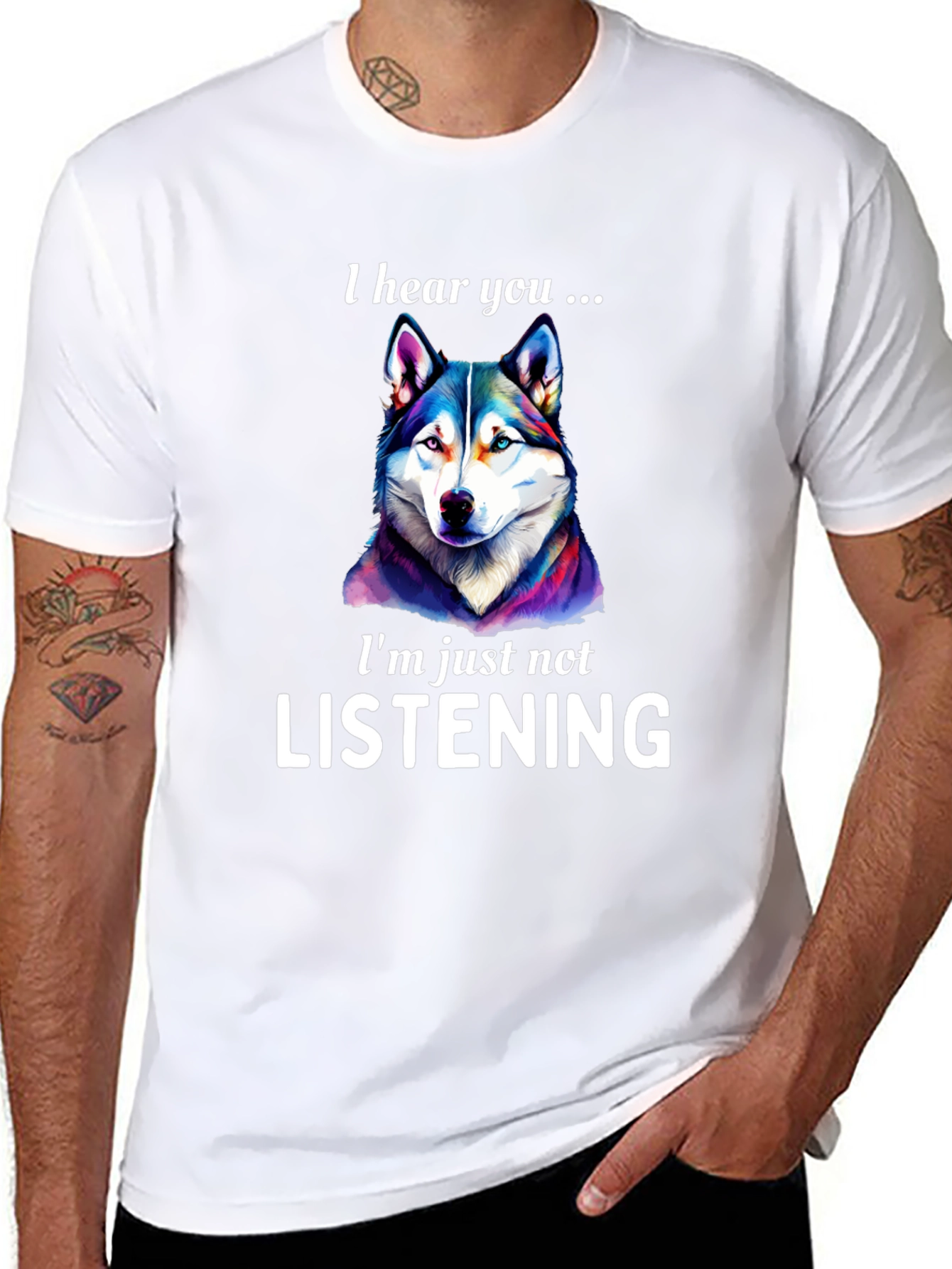 I Hear You Dog Graphic T-Shirt