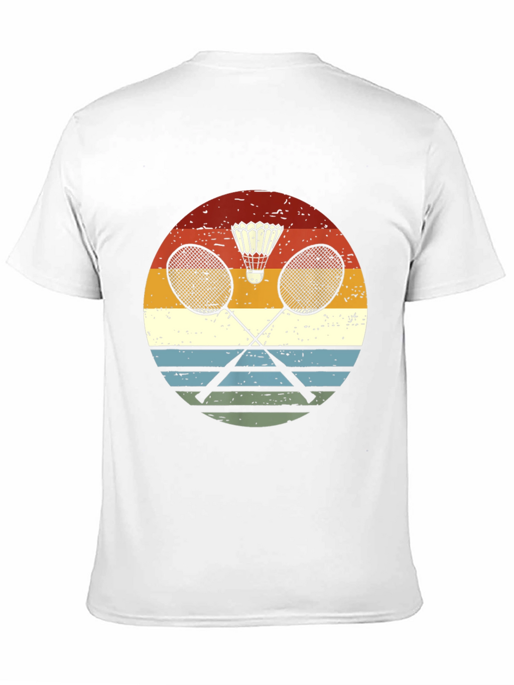 Retro Badminton Graphic Tee - Sporty & Stylish