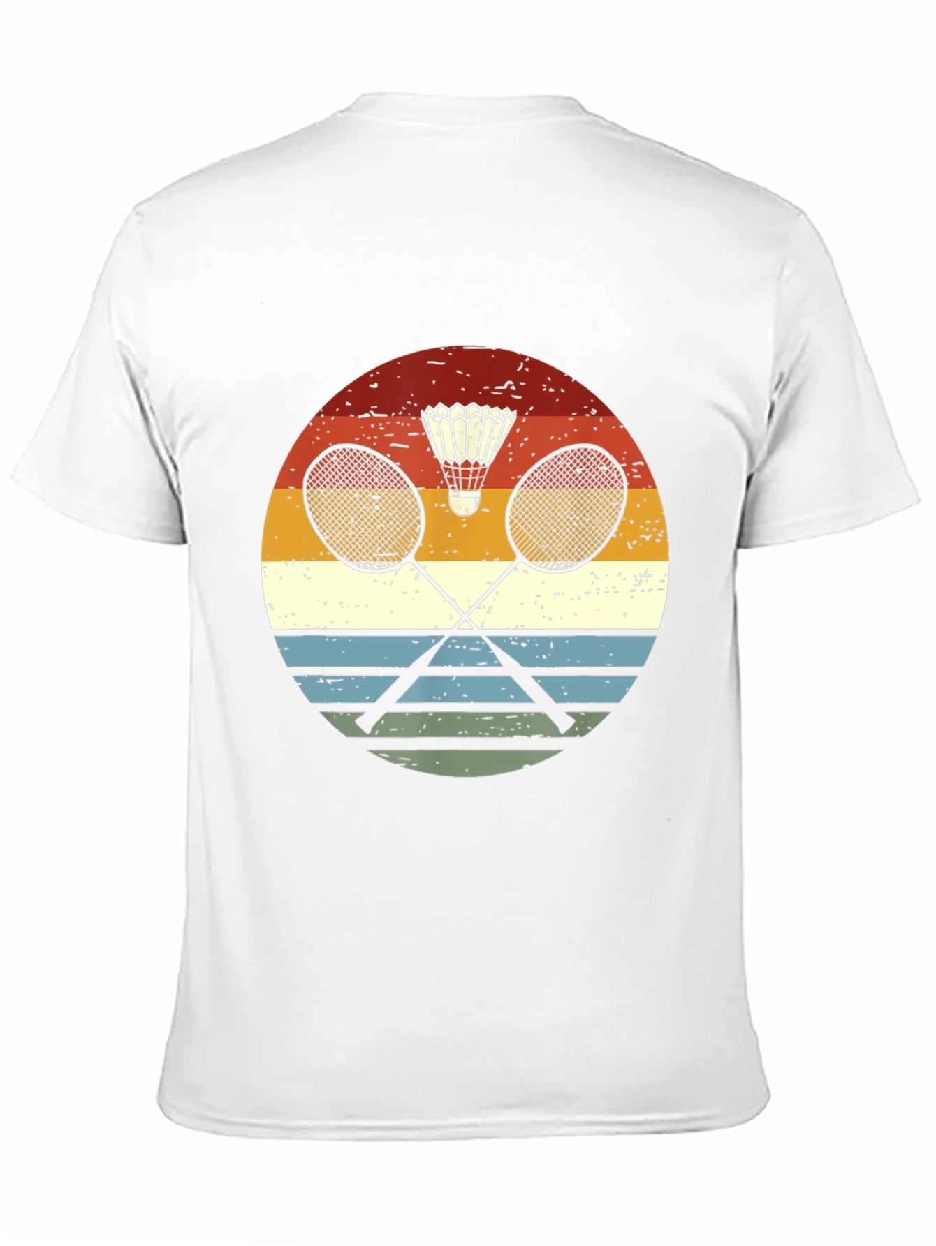 Retro Badminton Graphic Tee - Sporty & Stylish