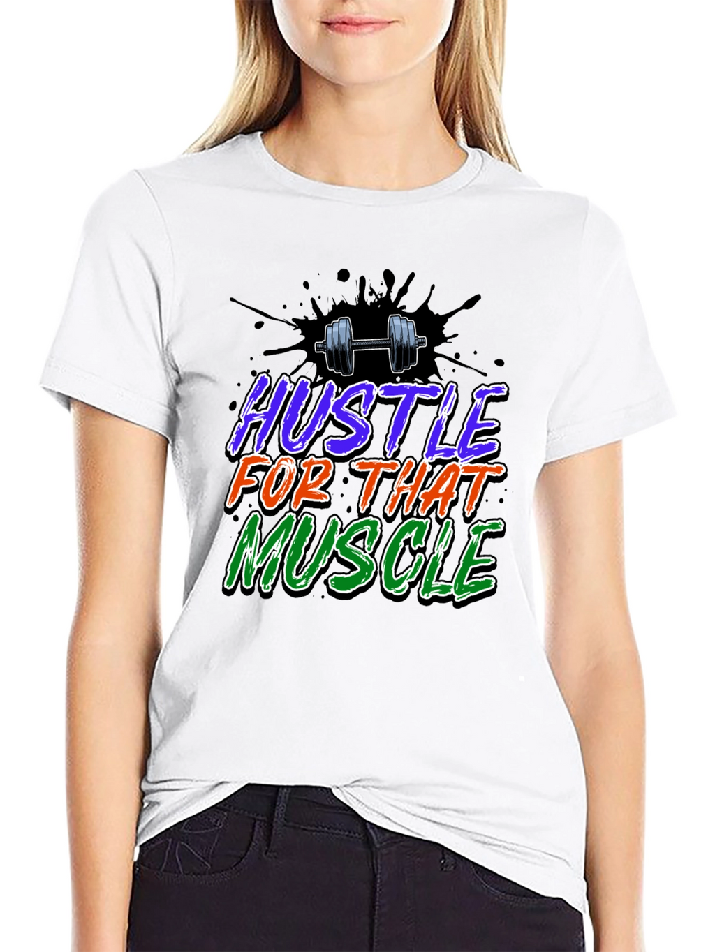 Hustle For That Muscle Graphic T-Shirt