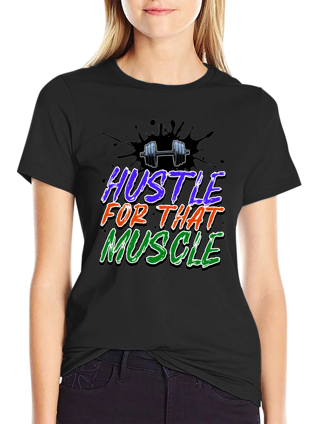 Hustle For That Muscle Graphic T-Shirt