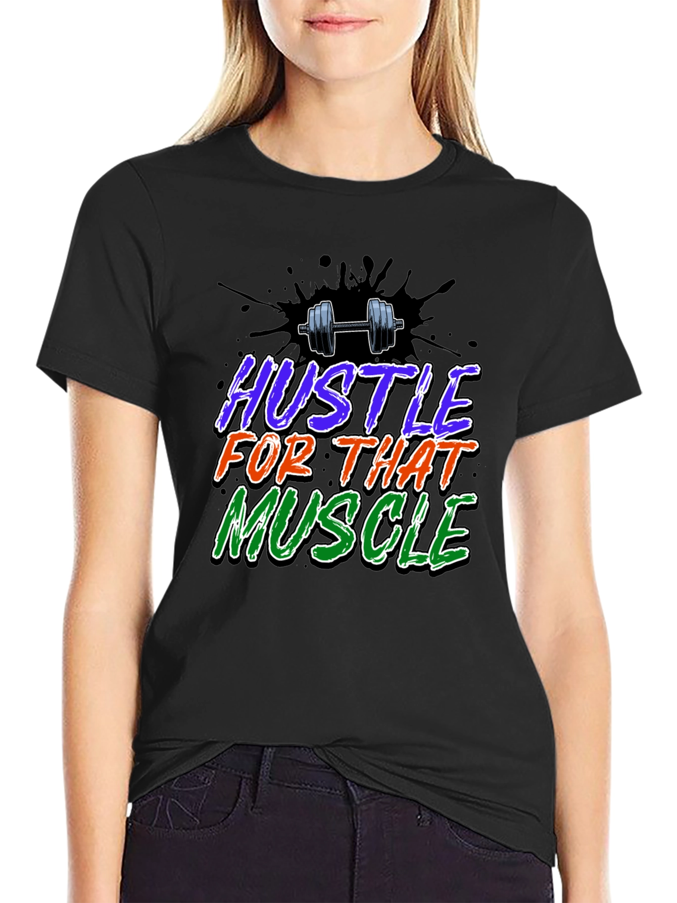 Hustle For That Muscle Graphic T-Shirt