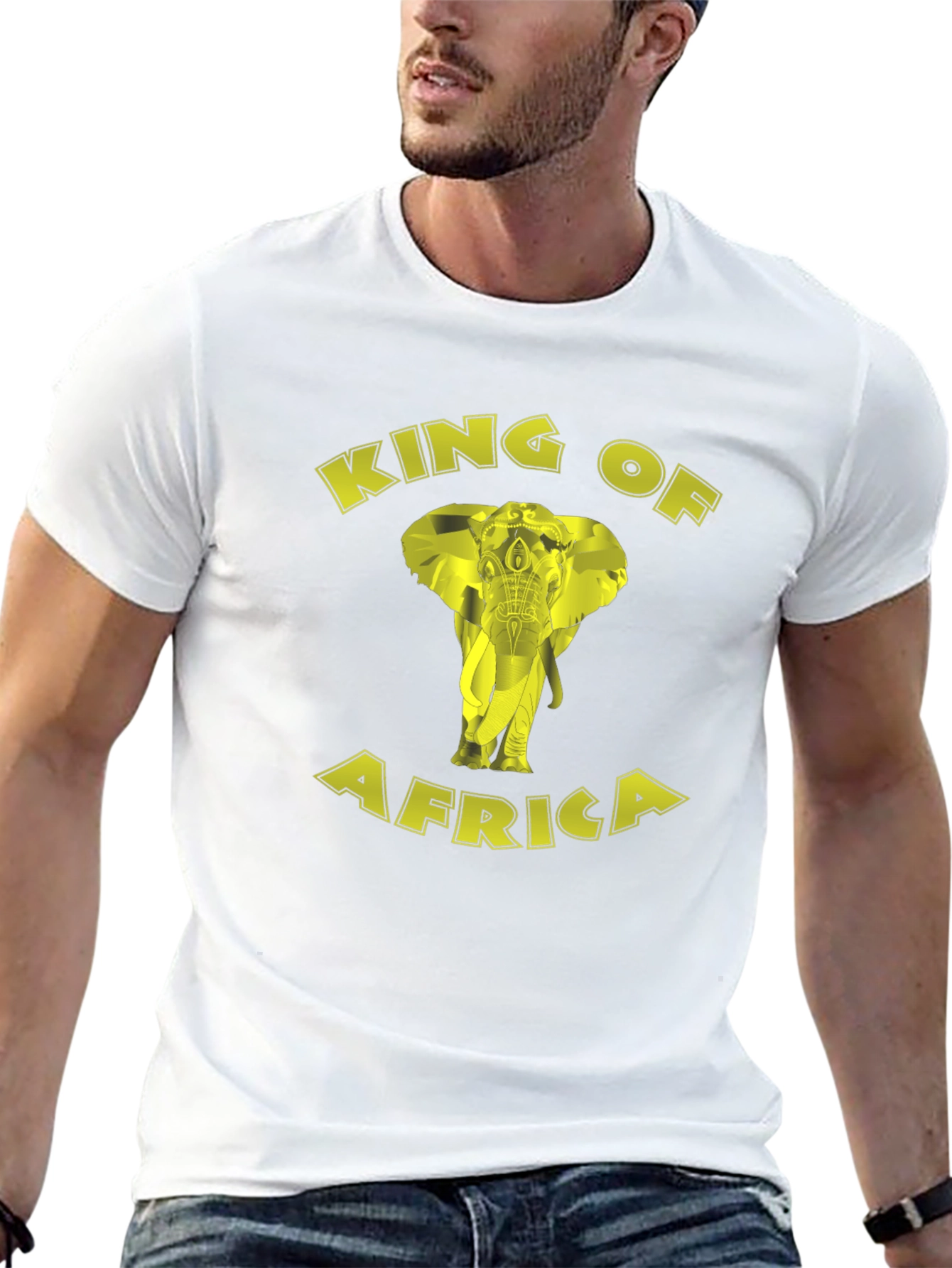 King of Africa Elephant Graphic T-Shirt