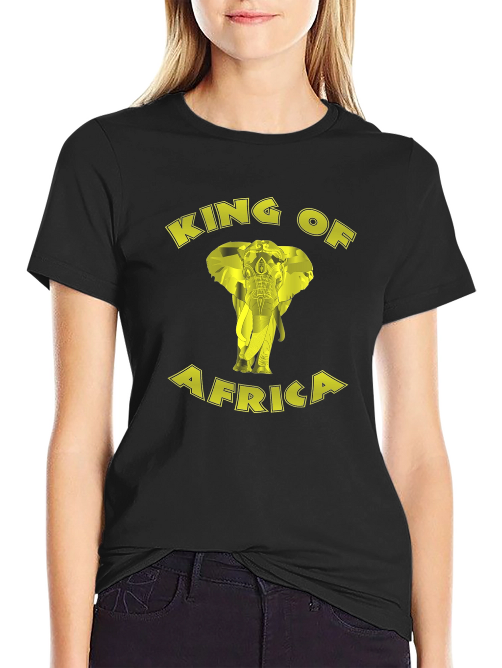 King of Africa Elephant Graphic T-Shirt