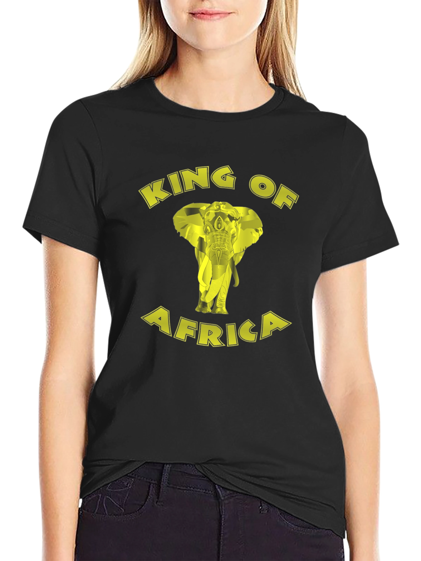 King of Africa Elephant Graphic T-Shirt