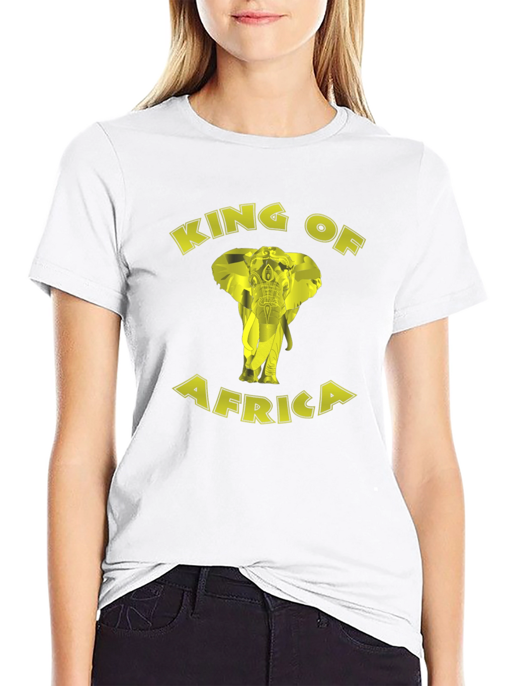King of Africa Elephant Graphic T-Shirt