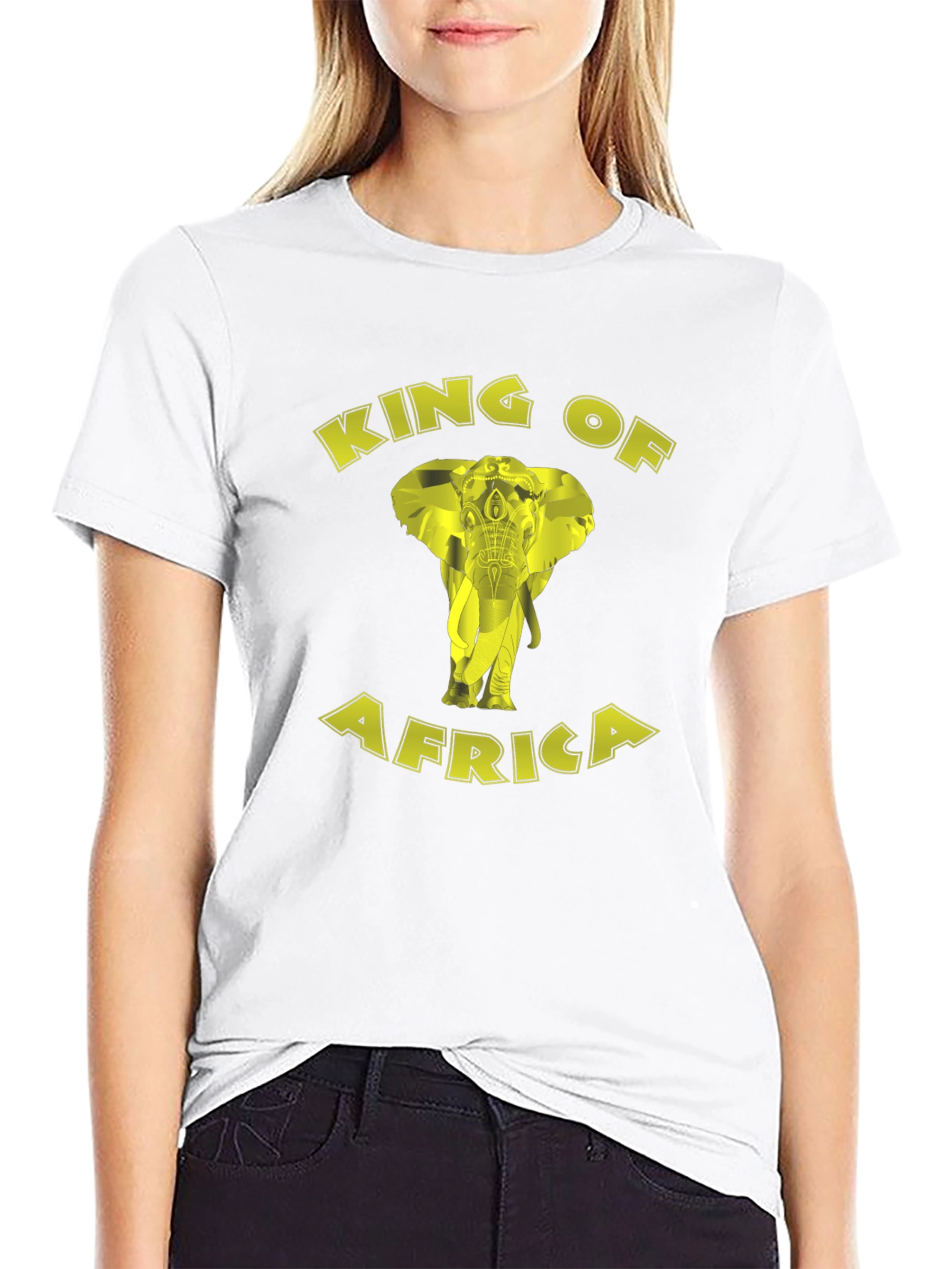 King of Africa Elephant Graphic T-Shirt