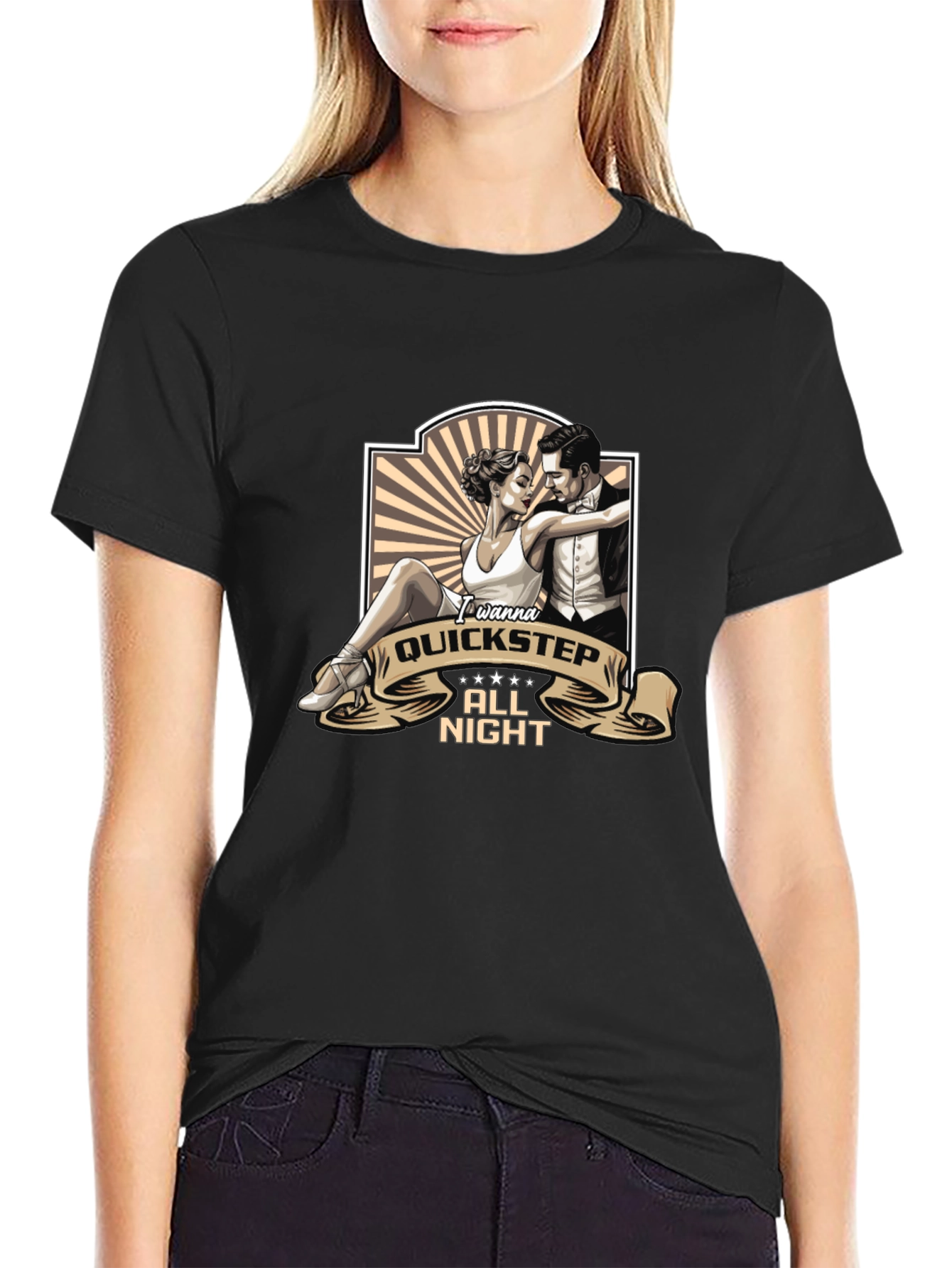 Quickstep All Night Black T-Shirt