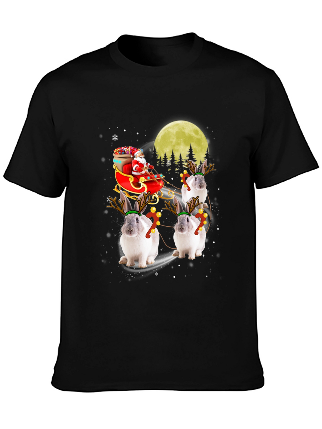 Christmas Bunny Reindeer T-Shirt