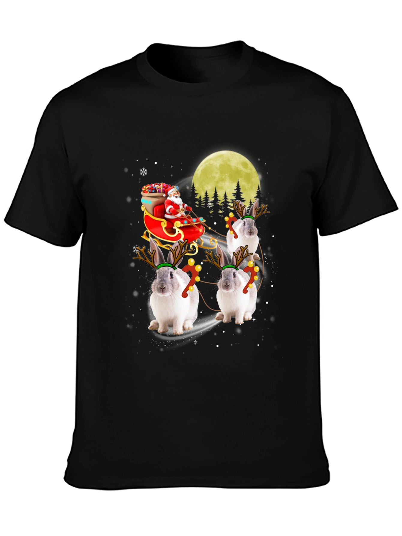 Christmas Bunny Reindeer T-Shirt