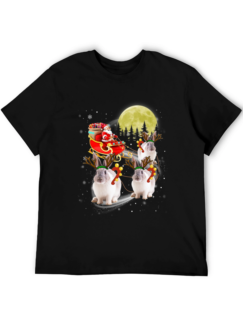 Christmas Bunny Reindeer T-Shirt