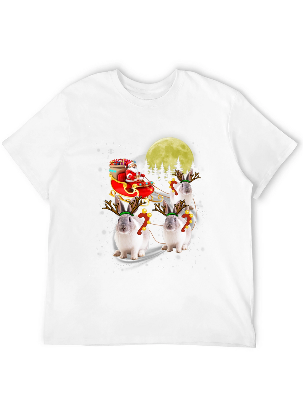 Christmas Bunny Reindeer T-Shirt