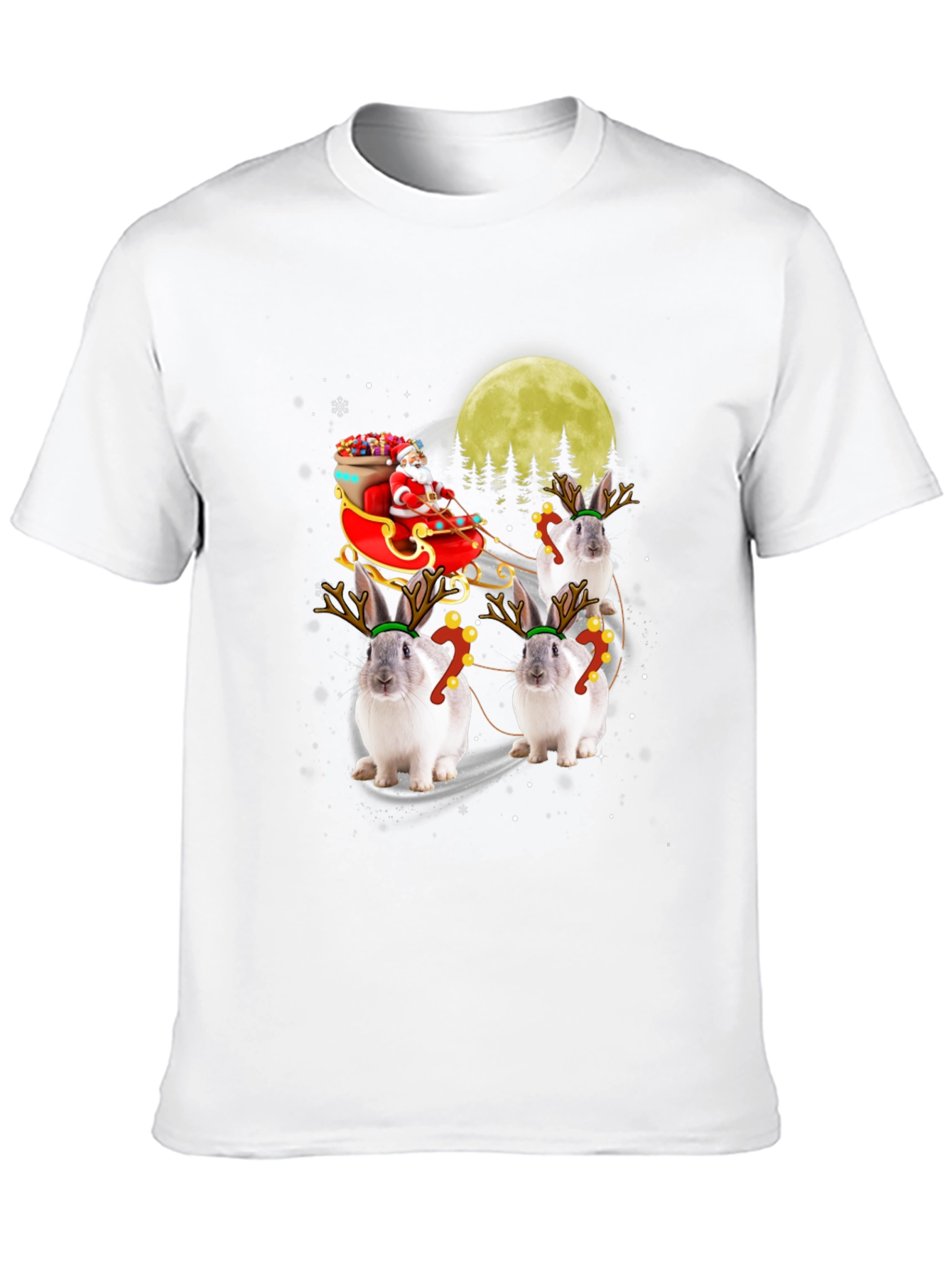 Christmas Bunny Reindeer T-Shirt