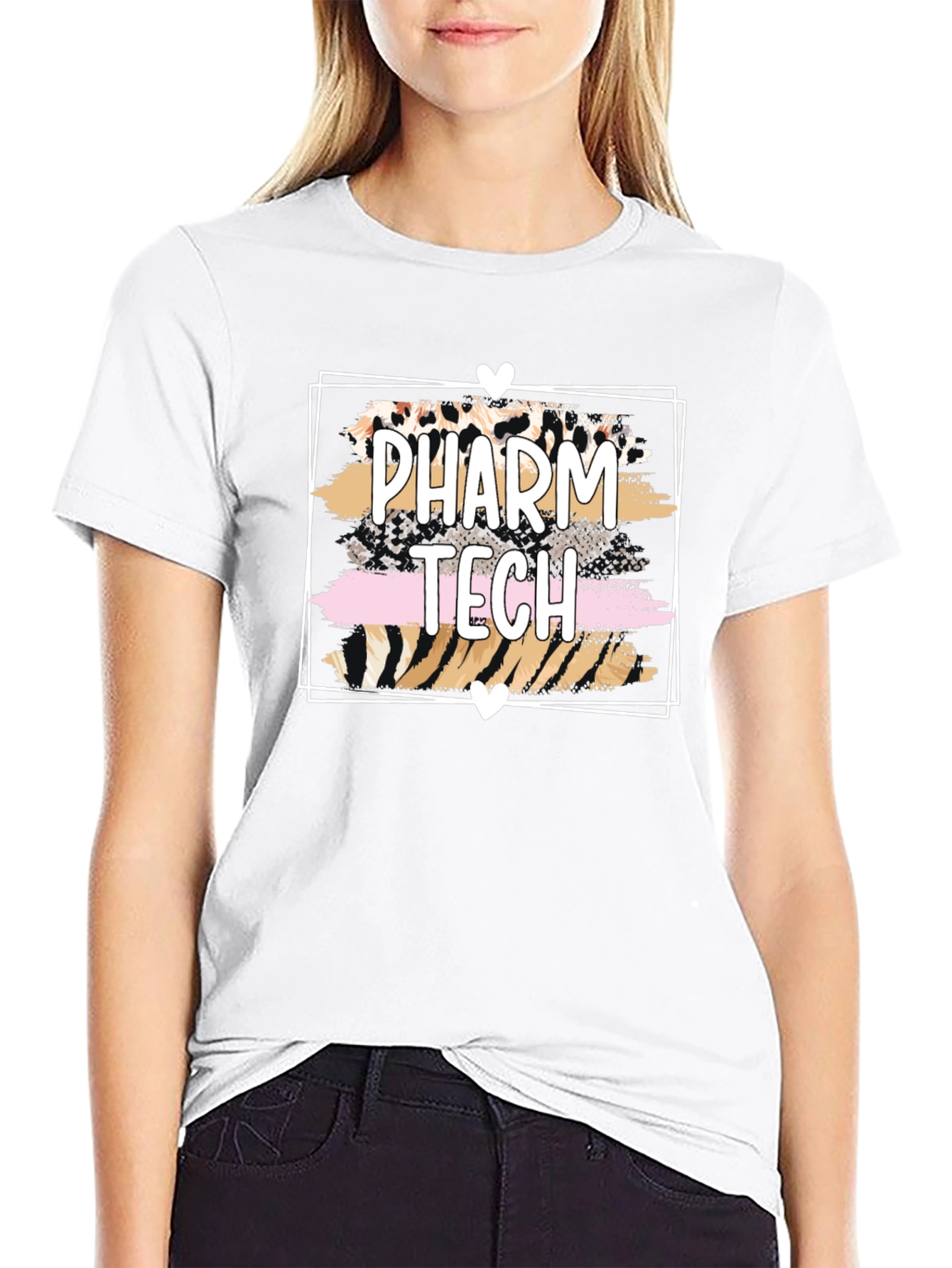 Pharm Tech Leopard Heart T-Shirt