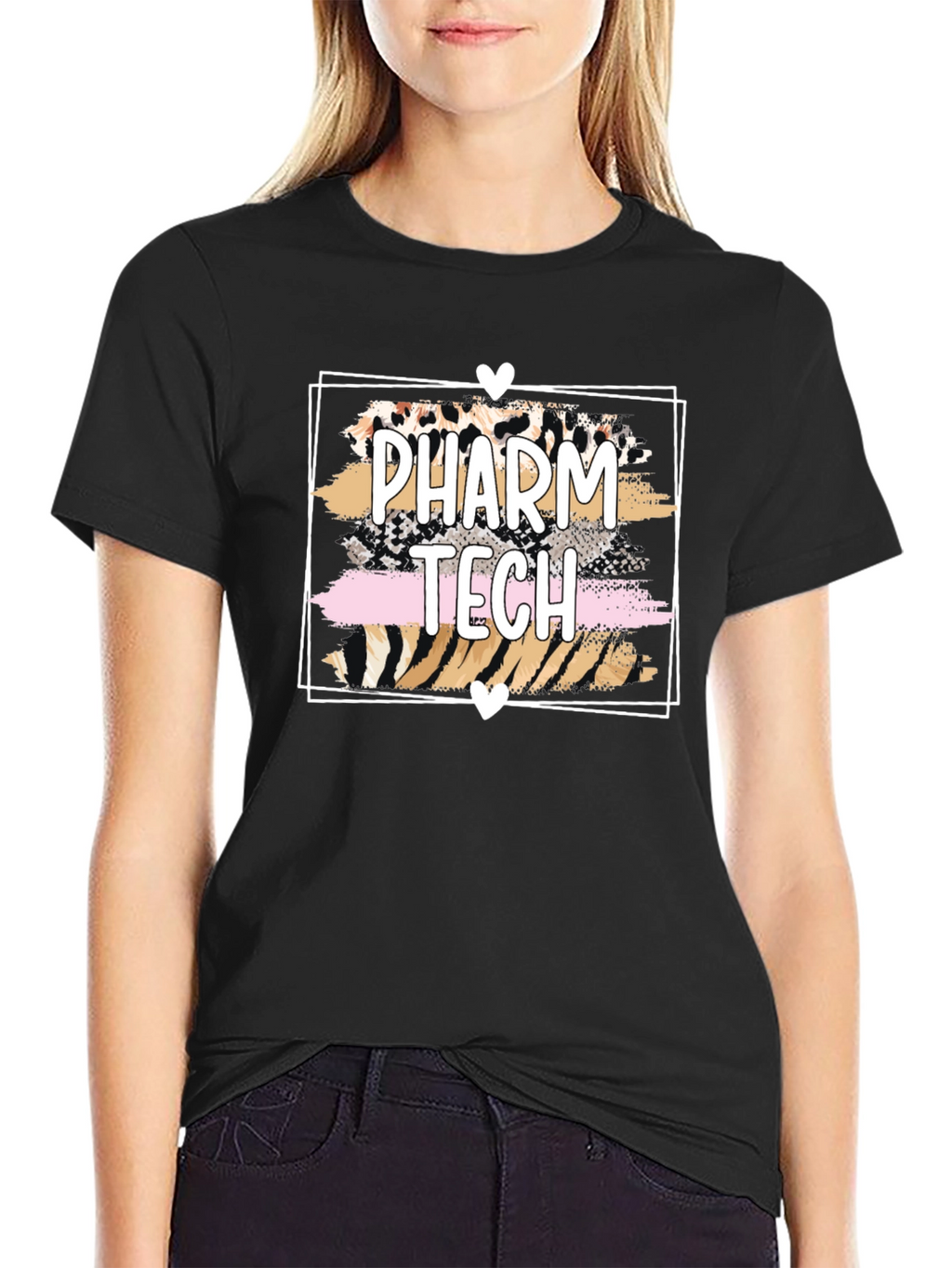 Pharm Tech Leopard Heart T-Shirt