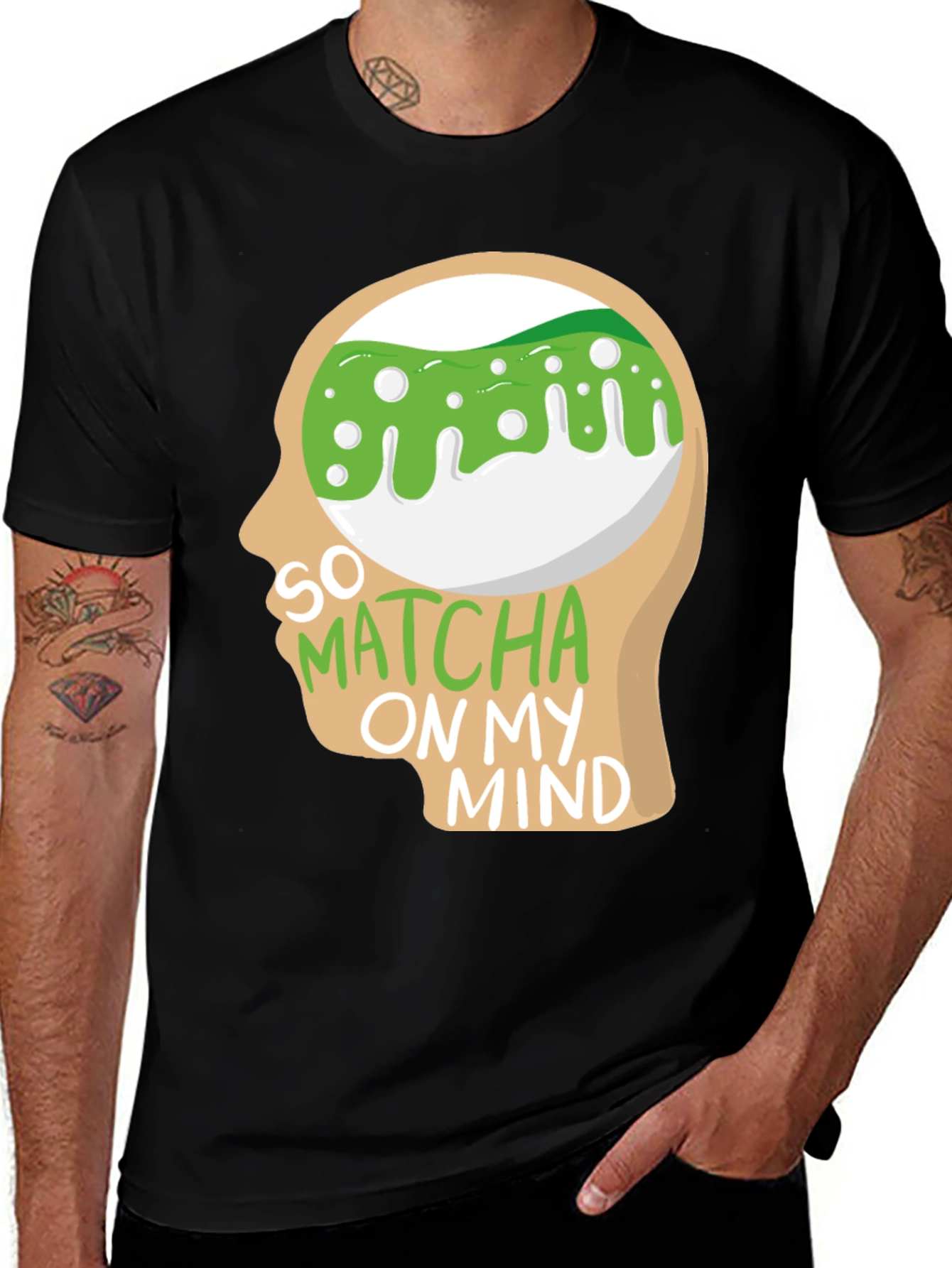 So Matcha On My Mind T-Shirt - Quirky Graphic Tee