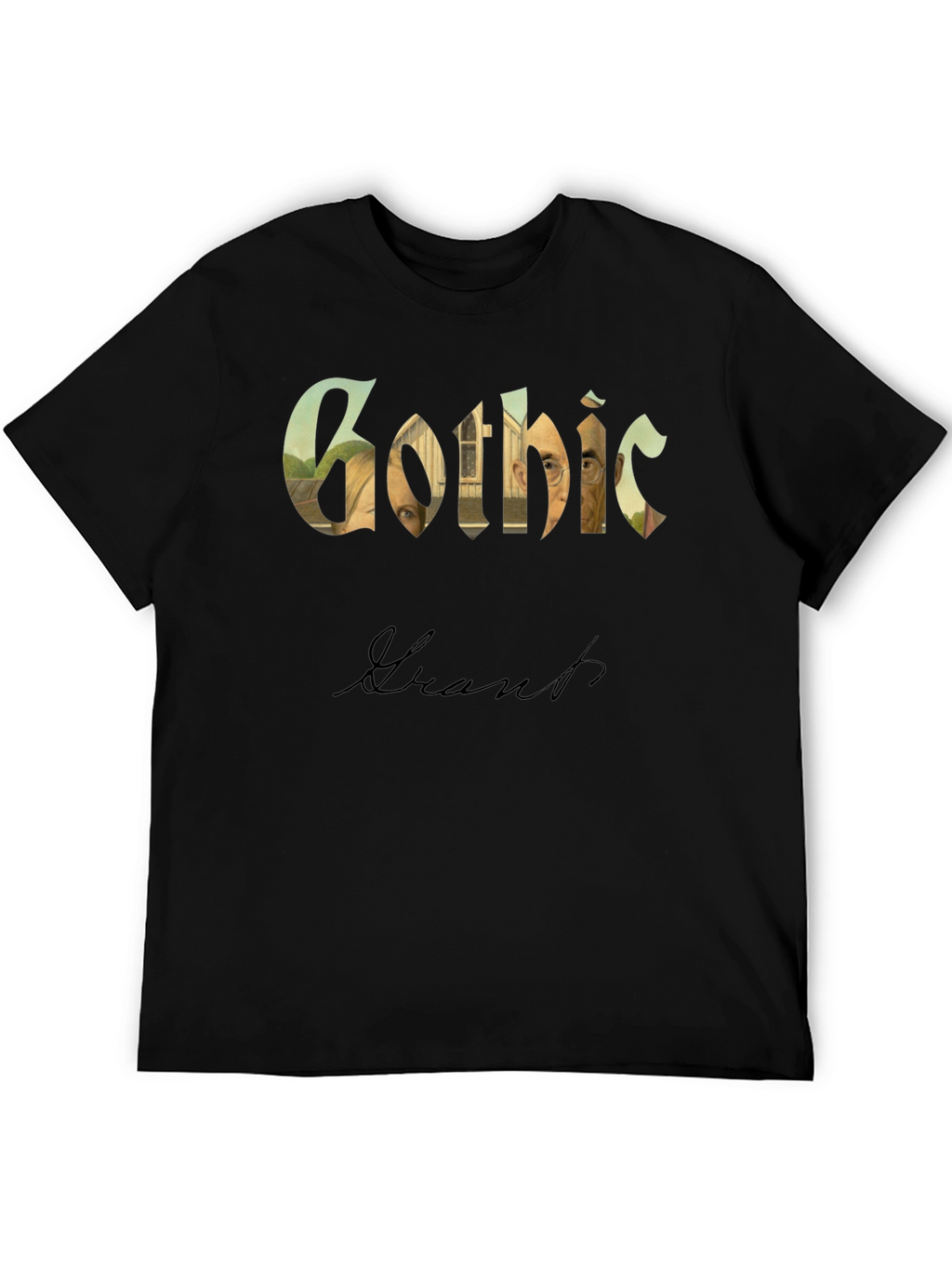 American Gothic Grant Wood Parody T-Shirt