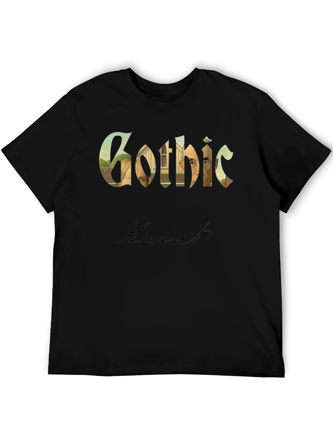 American Gothic Grant Wood Parody T-Shirt