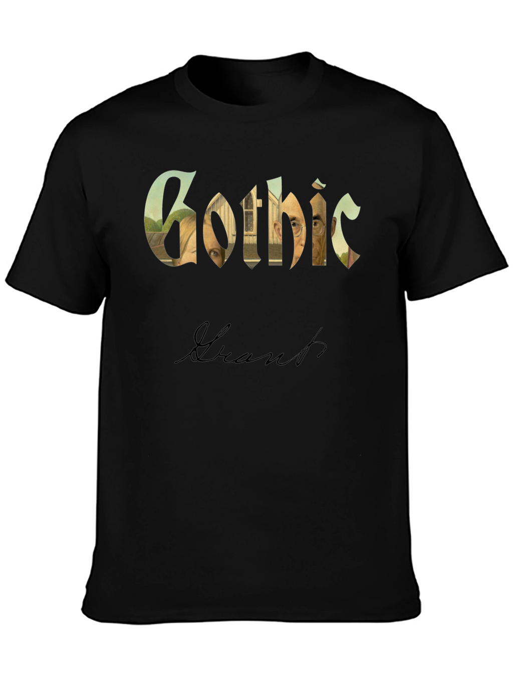 American Gothic Grant Wood Parody T-Shirt