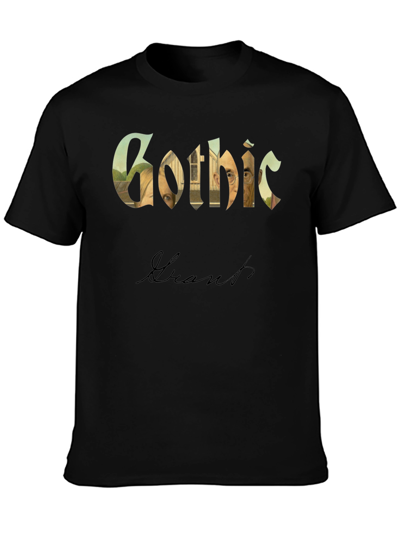 American Gothic Grant Wood Parody T-Shirt
