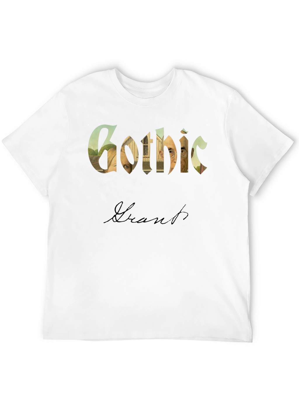 American Gothic Grant Wood Parody T-Shirt