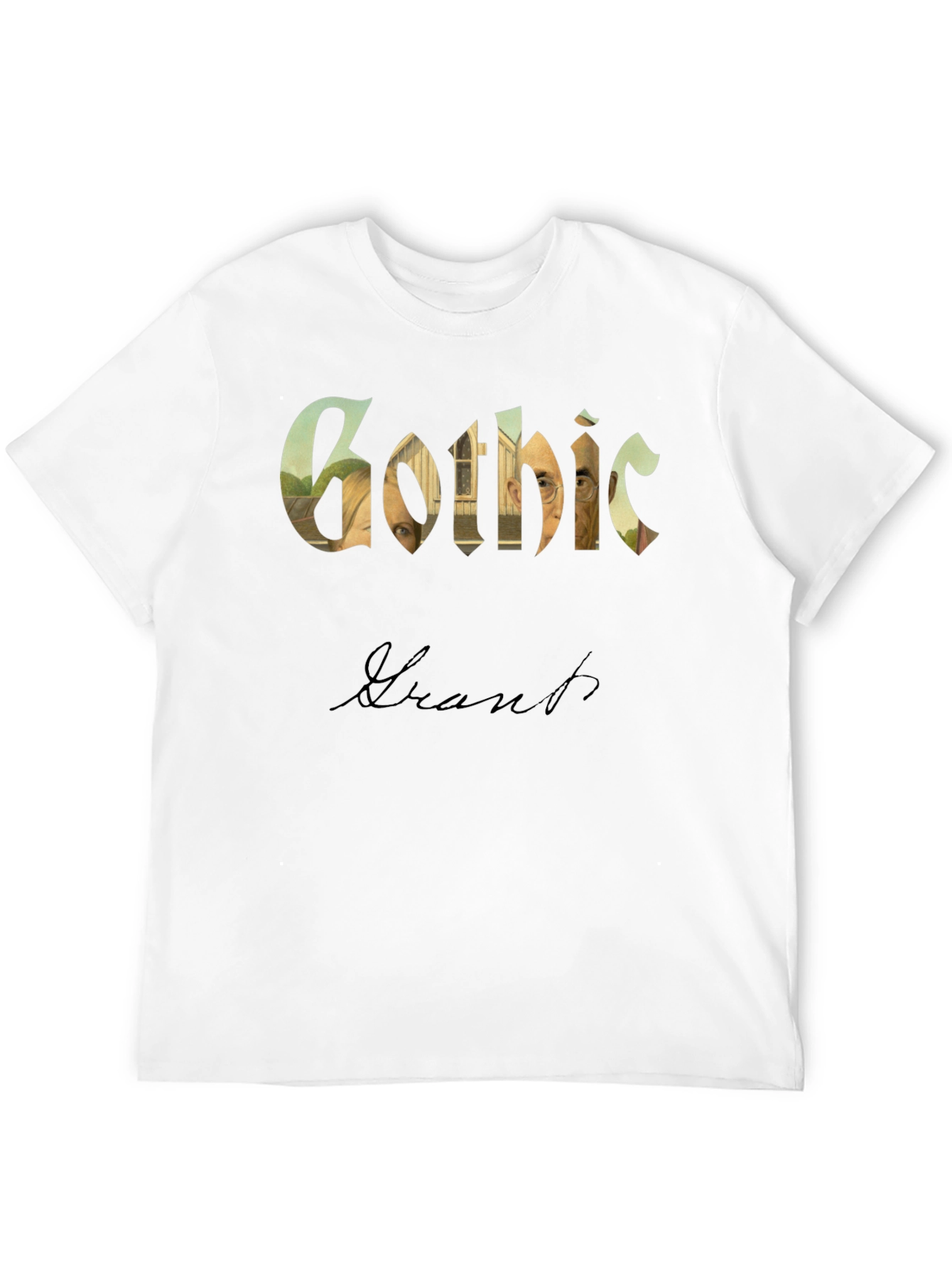 American Gothic Grant Wood Parody T-Shirt