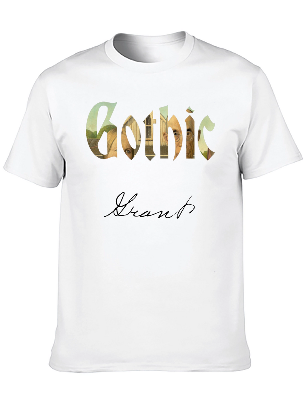 American Gothic Grant Wood Parody T-Shirt