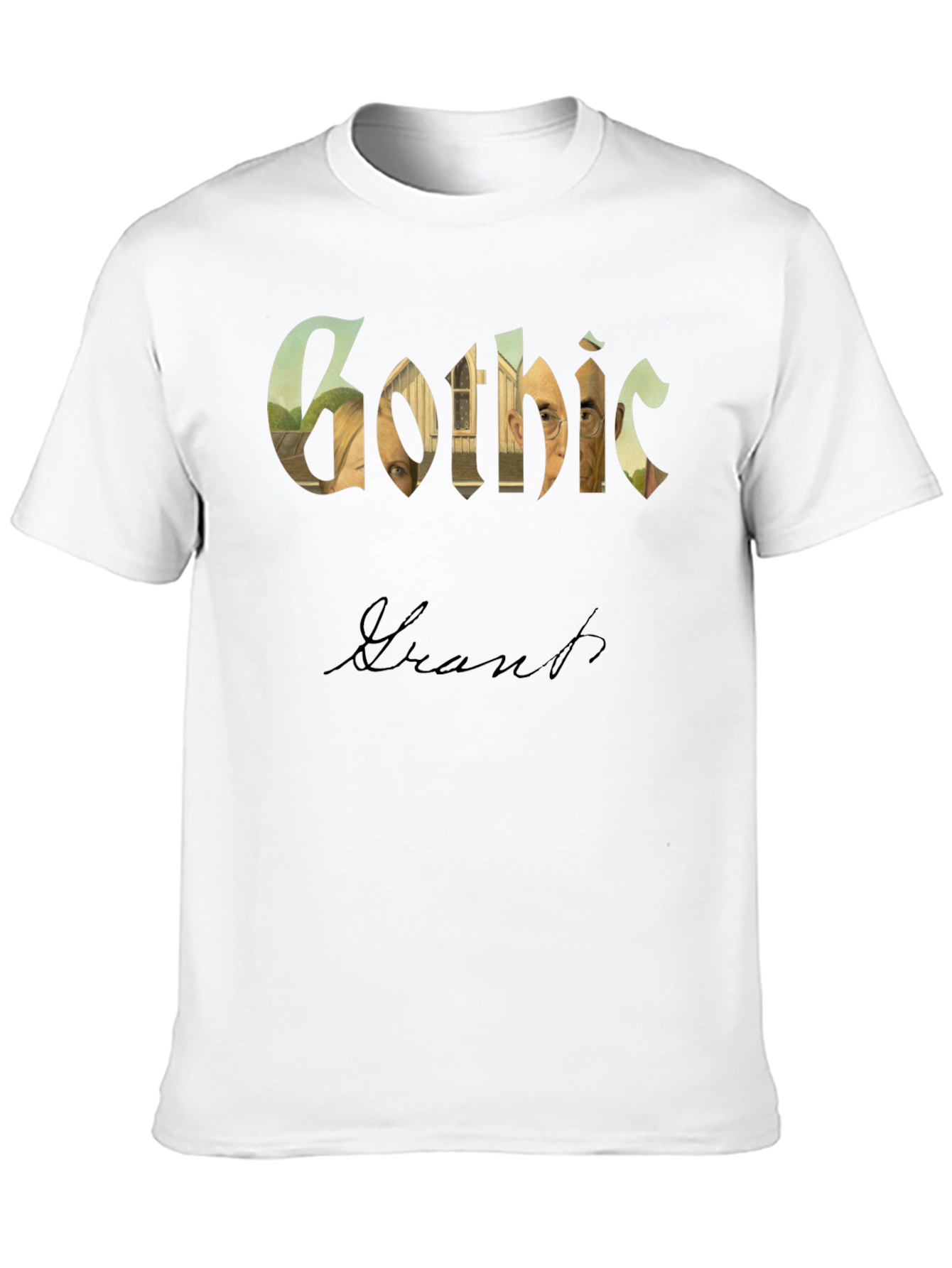 American Gothic Grant Wood Parody T-Shirt