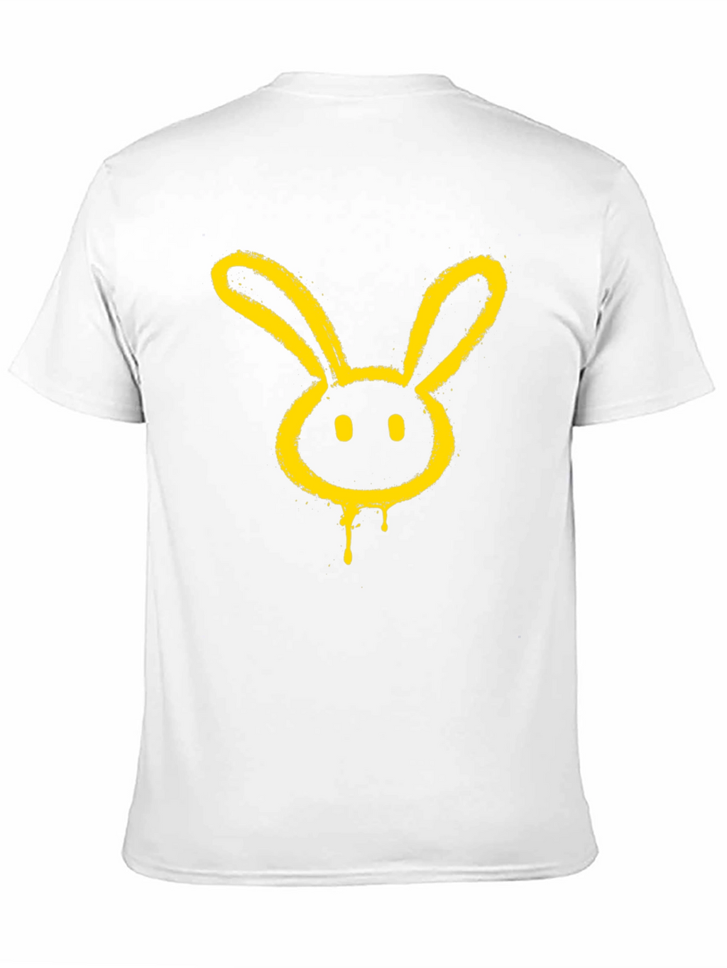 Graphic Tee - Yellow Bunny Head on Black