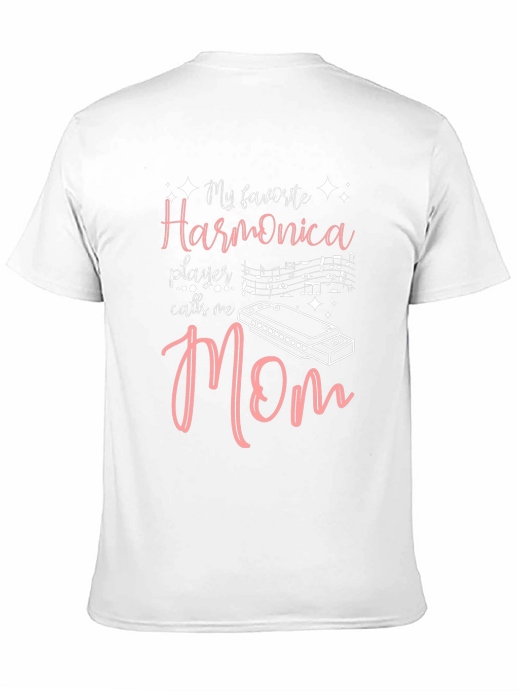Harmonica Player Mom Black T-Shirt - Music Lover Gift