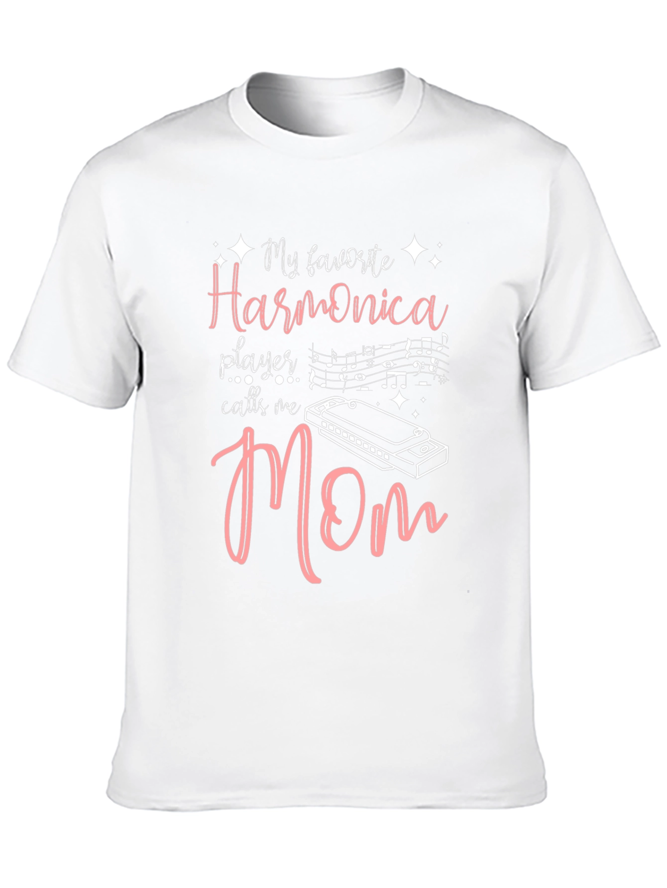 Harmonica Player Mom Black T-Shirt - Music Lover Gift