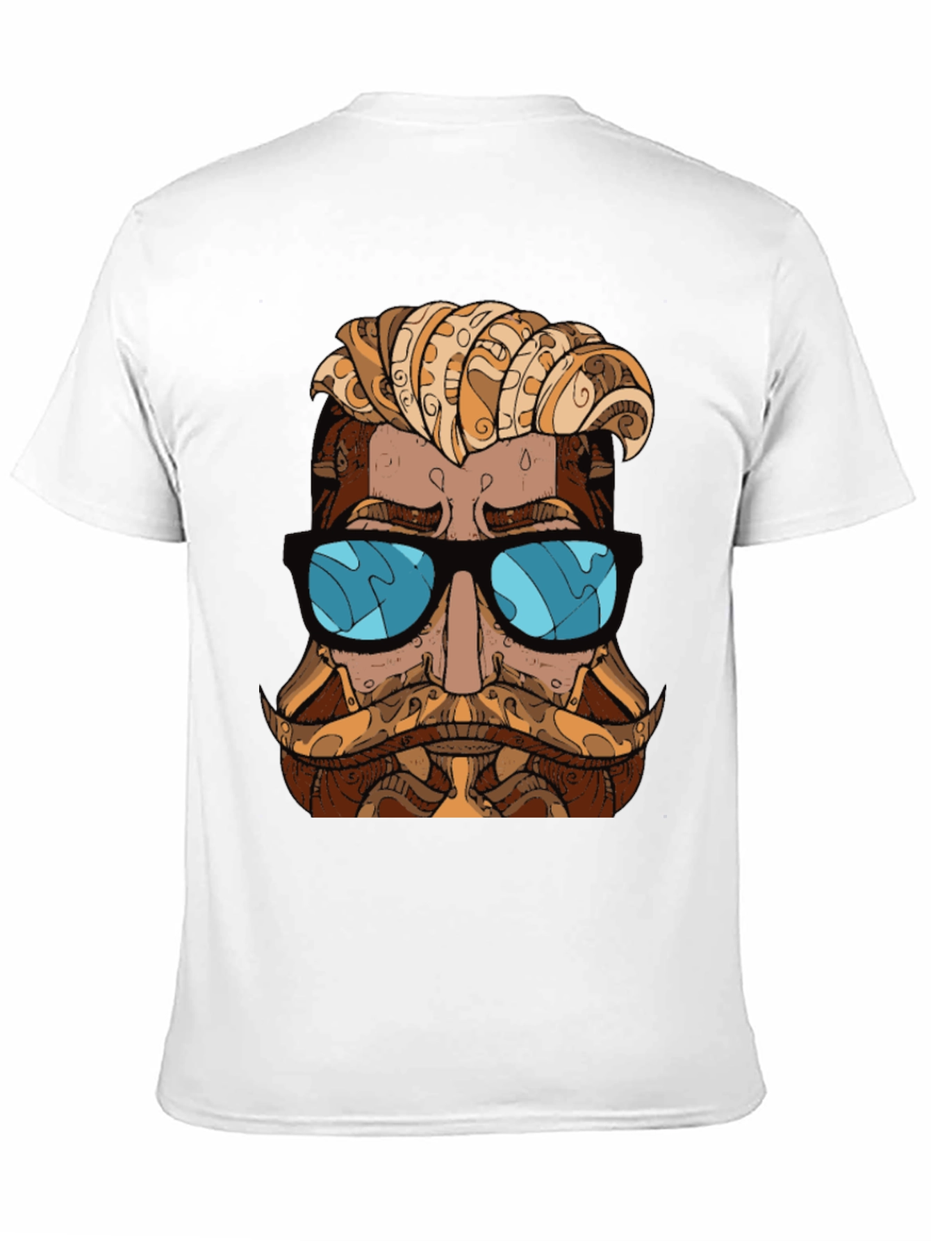 Cool Hipster Graphic T-Shirt - Black