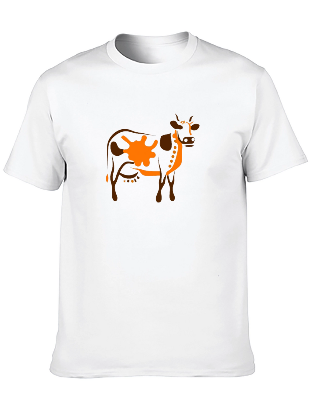 Cow Graphic Tee - Unique Animal Print